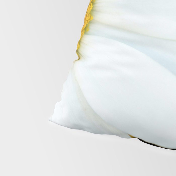 Hello Daisy - White Flower Black Background #decor #society6 #buyart Pillow Sham Gallery Image 4