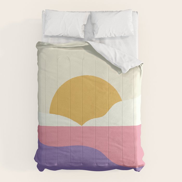 Sunset Island - Pink Comforter Gallery Image 6