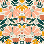 Pretty Floral - Earth Colors Coffee Mug Gallery Image 2