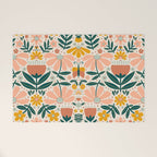Pretty Floral - Earth Colors Welcome Mat Gallery Image 1