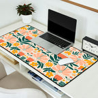 Pretty Floral - Earth Colors Desk Mat Gallery Image 2