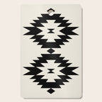Southwestern Minimalism - Black Neutral Beige Cutting Board Gallery Image 1