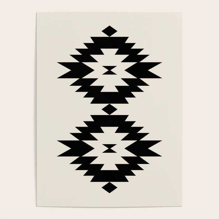 Southwestern Minimalism - Black Neutral Beige Poster Gallery Image 4