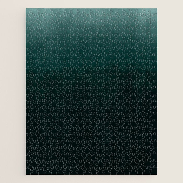 Ombre Emerald Jigsaw Puzzle Gallery Image 1