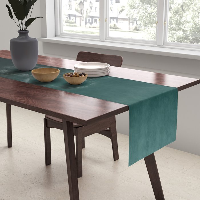 Ombre Emerald Table Runner Gallery Image 2