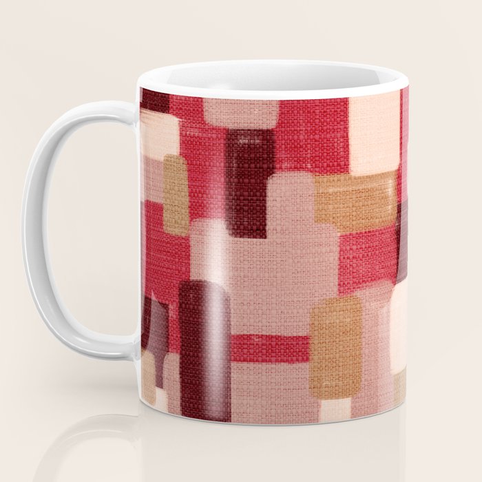 Modern Craft Abstract Pattern - Geometric Pattern Coffee Mug Gallery Image 3