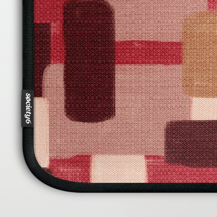 Modern Craft Abstract Pattern - Geometric Pattern Laptop Sleeve Gallery Image 3