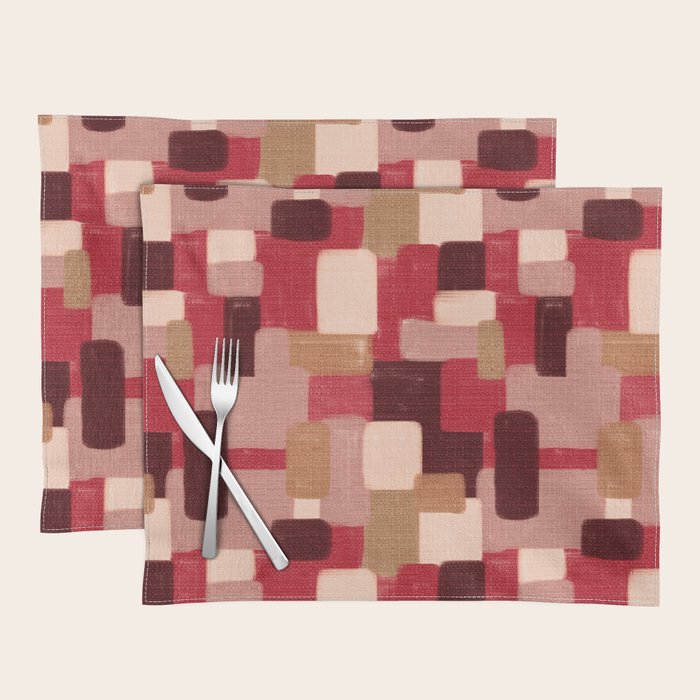 Modern Craft Abstract Pattern - Geometric Pattern Placemat Gallery Image 1