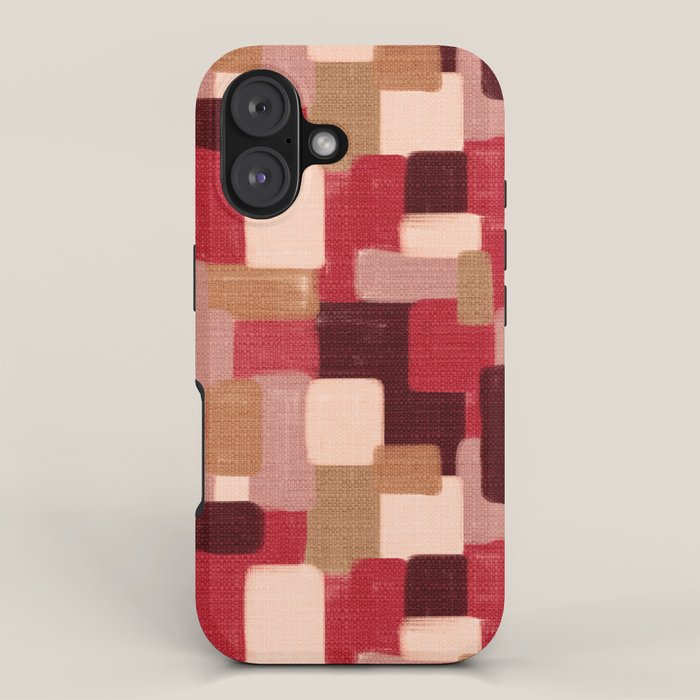Modern Craft Abstract Pattern - Geometric Pattern iPhone Case Gallery Image 1
