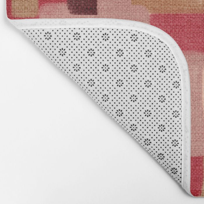 Modern Craft Abstract Pattern - Geometric Pattern Bath Mat Gallery Image 2