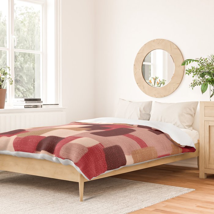 Modern Craft Abstract Pattern - Geometric Pattern Duvet Cover Gallery Image 2