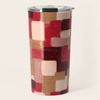 Modern Craft Abstract Pattern - Geometric Pattern Travel Mug Gallery Image 1