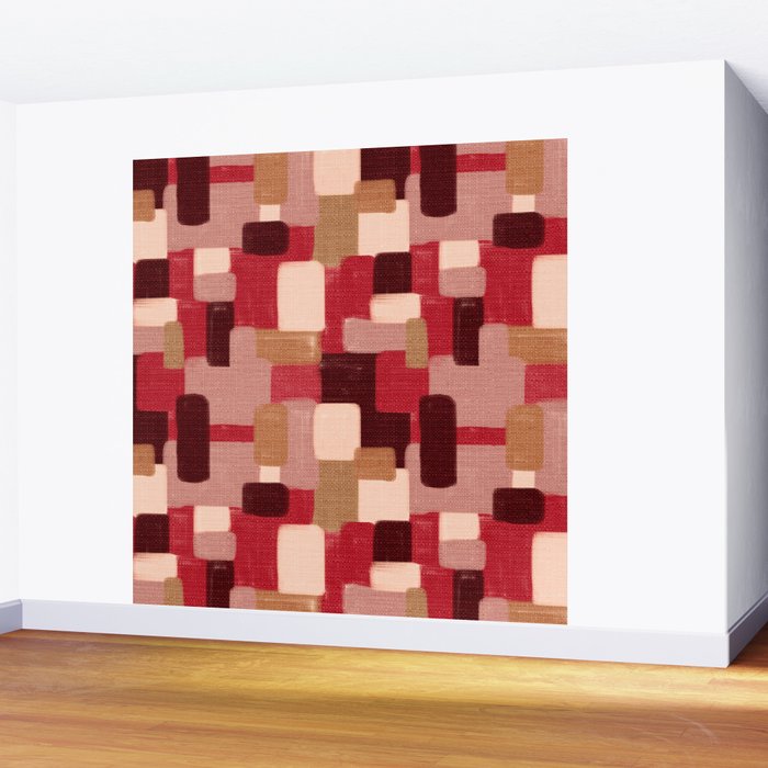 Modern Craft Abstract Pattern - Geometric Pattern Wall Mural Gallery Image 2
