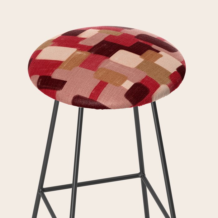 Modern Craft Abstract Pattern - Geometric Pattern Stool Gallery Image 2