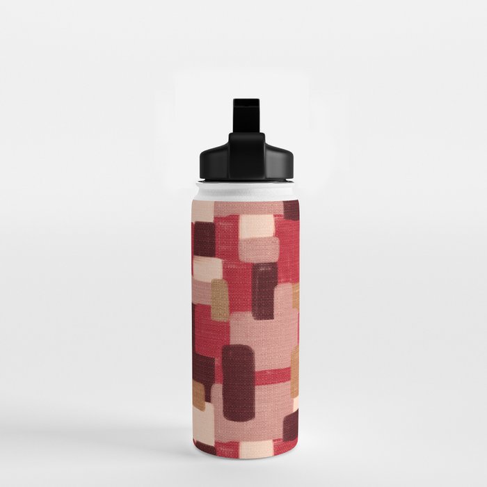 Modern Craft Abstract Pattern - Geometric Pattern Water Bottle Gallery Image 2