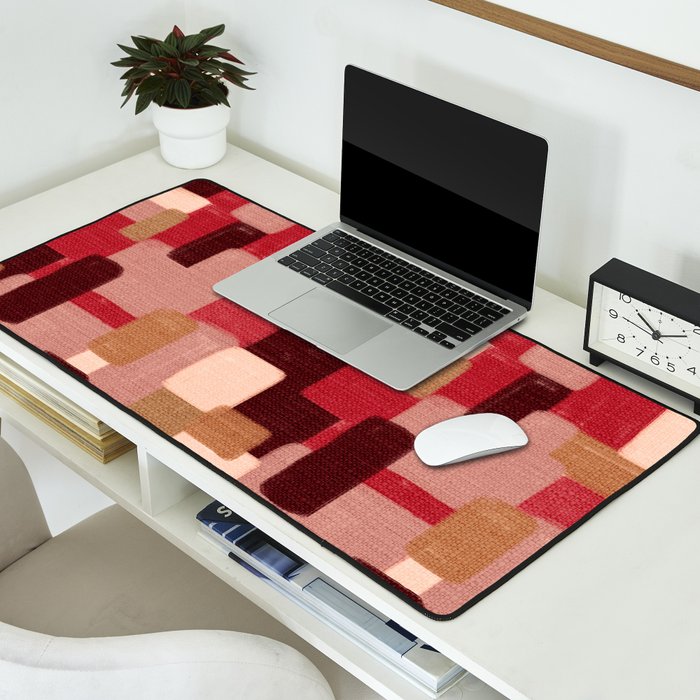 Modern Craft Abstract Pattern - Geometric Pattern Desk Mat Gallery Image 2