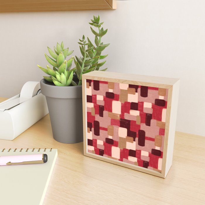 Modern Craft Abstract Pattern - Geometric Pattern Mini Art Print Gallery Image 2