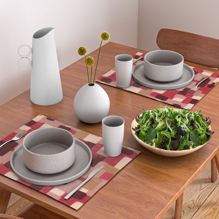 Modern Craft Abstract Pattern - Geometric Pattern Placemat Gallery Image 2