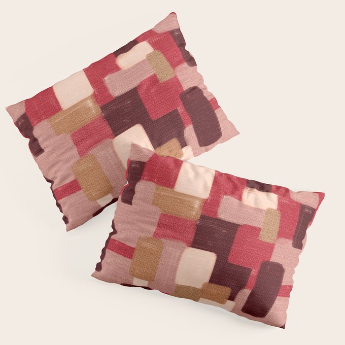 Modern Craft Abstract Pattern - Geometric Pattern Pillow Sham Gallery Image 1