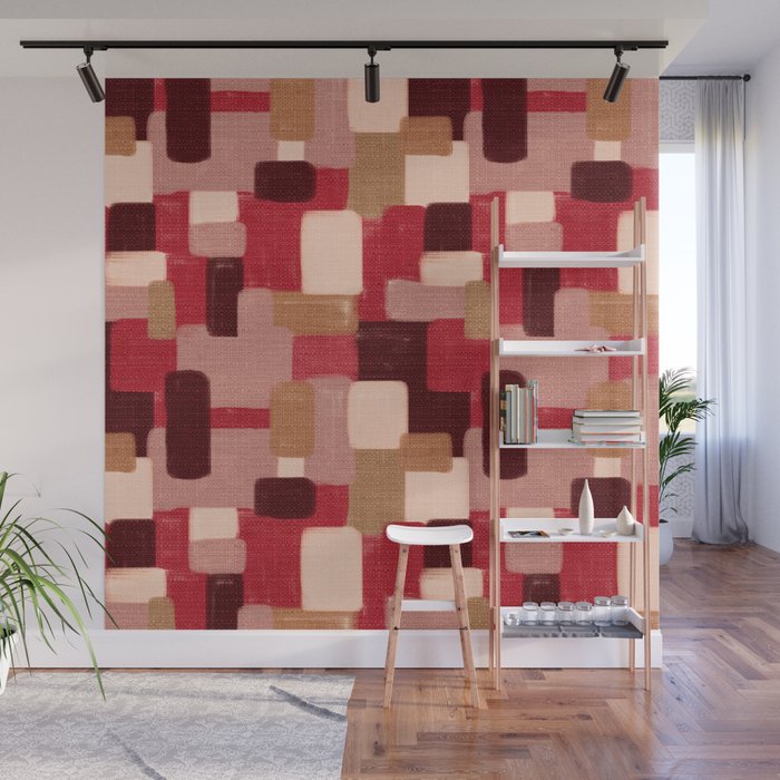 Modern Craft Abstract Pattern - Geometric Pattern Wall Mural Gallery Image 1