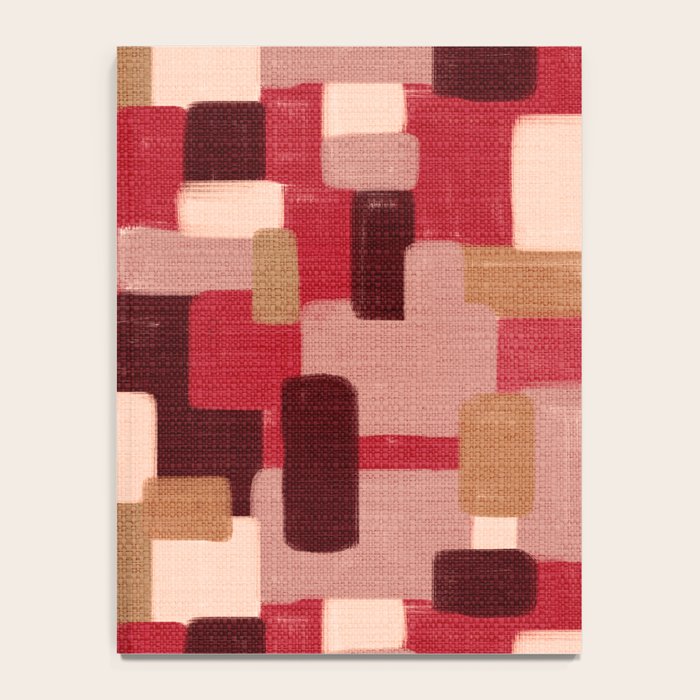 Modern Craft Abstract Pattern - Geometric Pattern Notebook Gallery Image 4