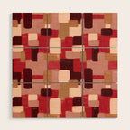 Modern Craft Abstract Pattern - Geometric Pattern Wood Wall Art Gallery Image 1