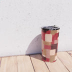 Modern Craft Abstract Pattern - Geometric Pattern Travel Mug Gallery Image 4