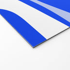Mid Century Modern Piquet Abstract Pattern Royal Blue Welcome Mat Gallery Image 2