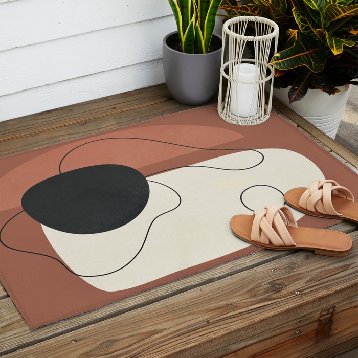 Abstract Shapes 37 Outdoor Rug Gallery Image 2