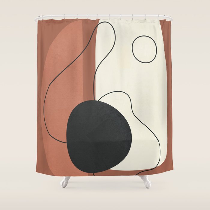 Abstract Shapes 37 Shower Curtain Gallery Image 1
