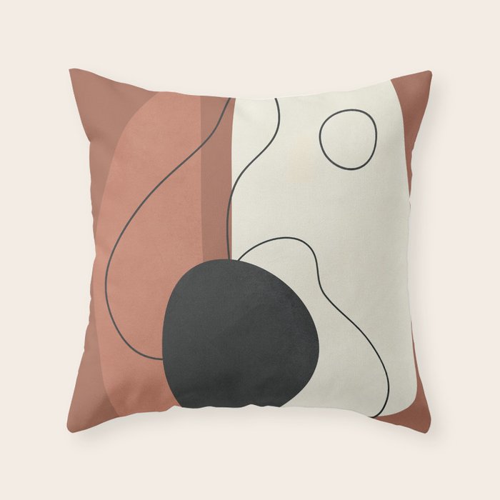 Abstract Shapes 37 Throw Pillow Gallery Image 6