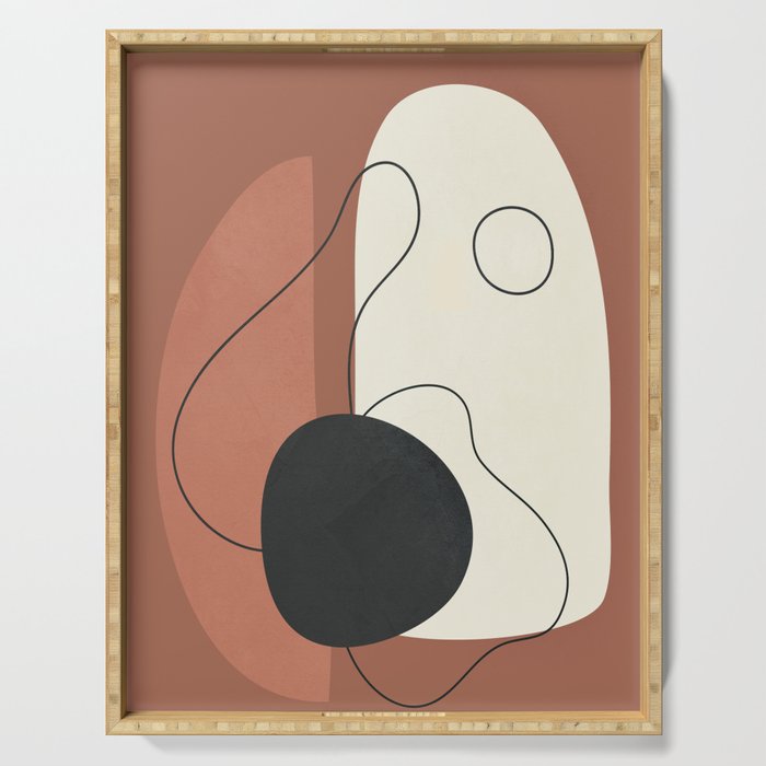 Abstract Shapes 37 Serving Tray Gallery Image 1