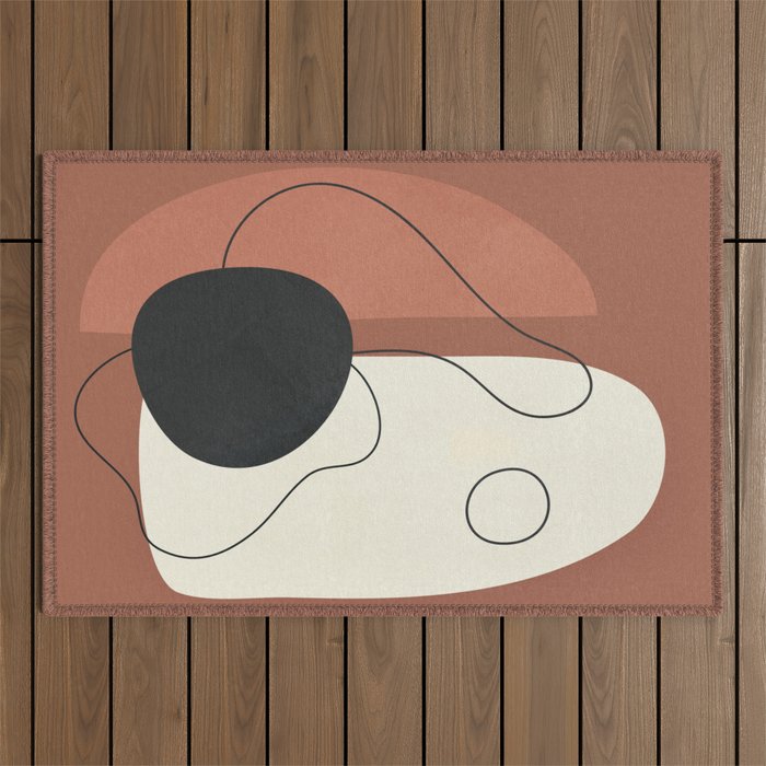 Abstract Shapes 37 Outdoor Rug Gallery Image 1