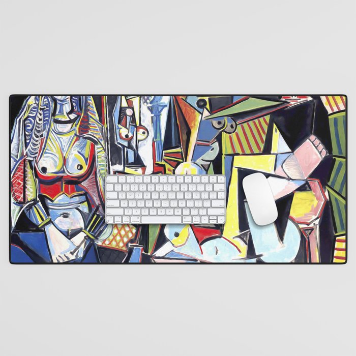 Picasso - Les Femmes d'Alger (Women of Algiers) 1955 Artwork Desk Mat Gallery Image 1