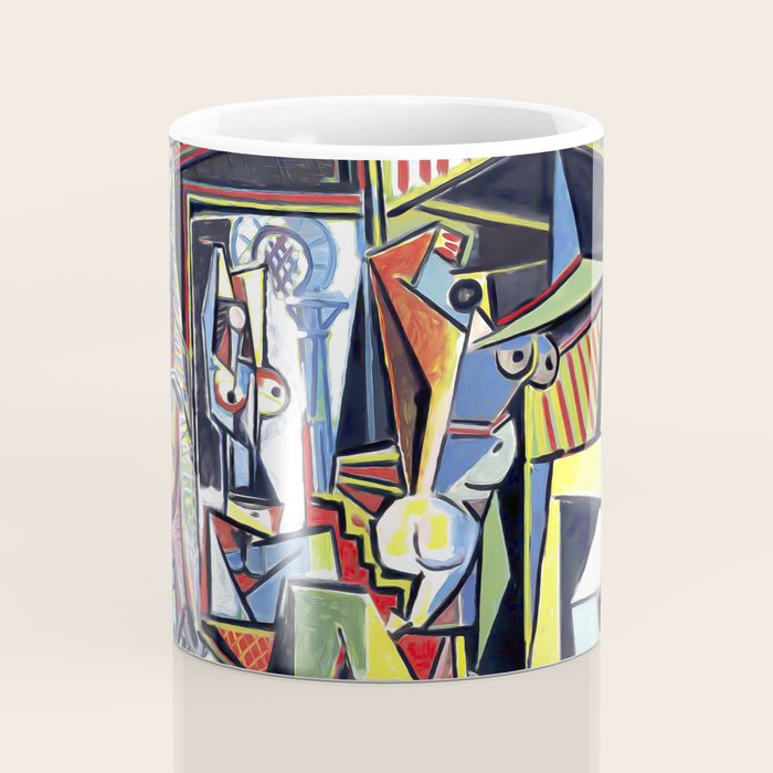 Picasso - Les Femmes d'Alger (Women of Algiers) 1955 Artwork Coffee Mug Gallery Image 4