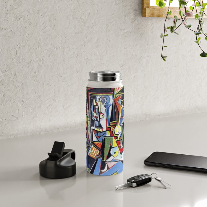 Picasso - Les Femmes d'Alger (Women of Algiers) 1955 Artwork Water Bottle Gallery Image 4