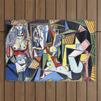Picasso - Les Femmes d'Alger (Women of Algiers) 1955 Artwork Outdoor Rug Gallery Image 1