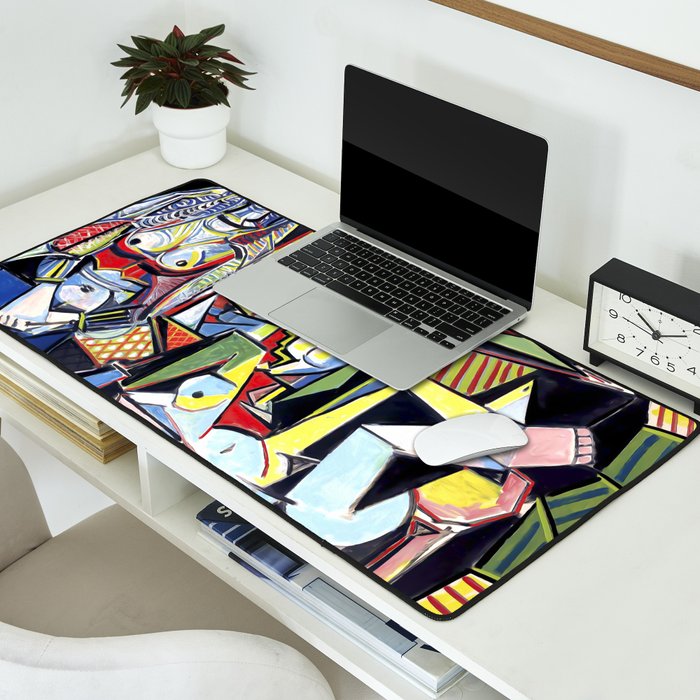 Picasso - Les Femmes d'Alger (Women of Algiers) 1955 Artwork Desk Mat Gallery Image 2