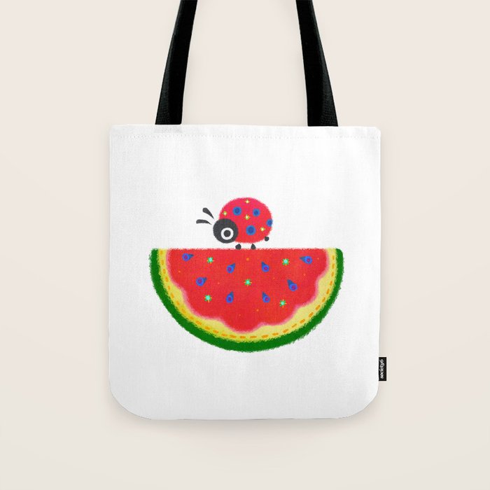 Watermelon&ladybug Tote Bag Gallery Image 1