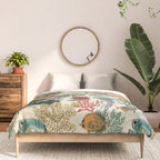 coral reef deep silence Comforter Gallery Image 3