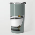 Elephant in Bath Travel Mug Gallery Image 2