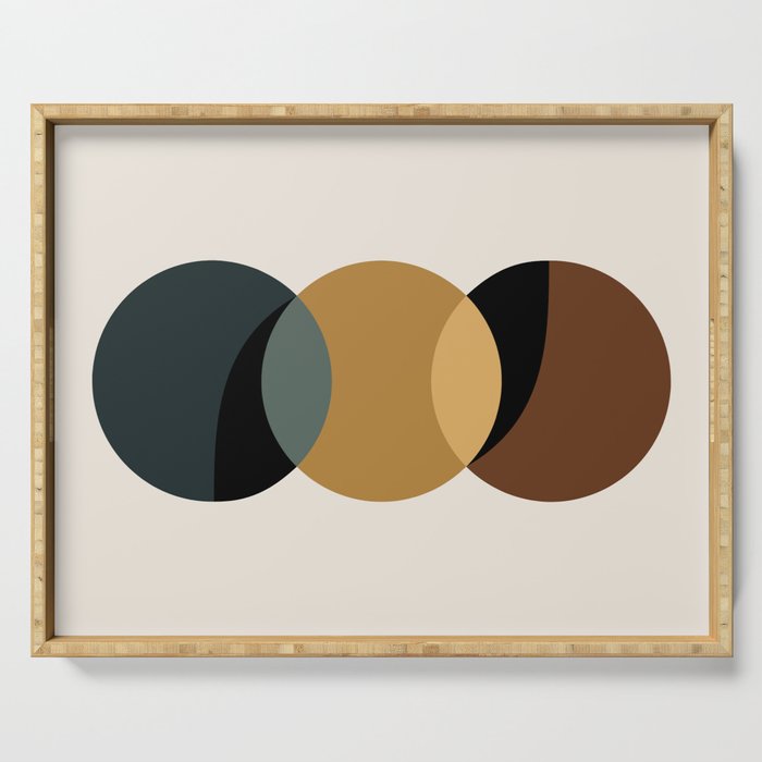 Geometric Harmony III Serving Tray Gallery Image 1