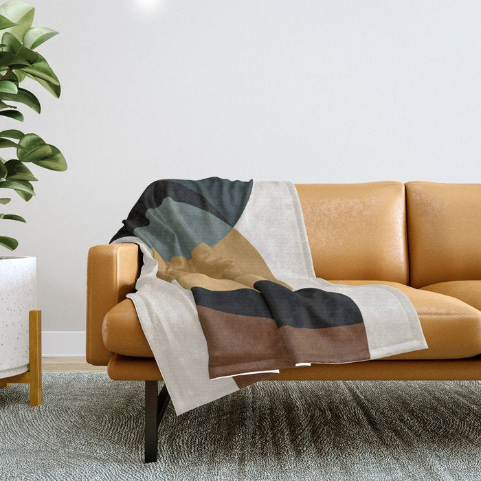 Geometric Harmony III Throw Blanket Gallery Image 1