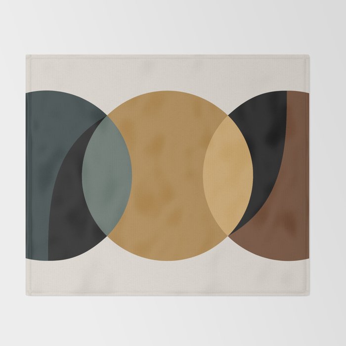 Geometric Harmony III Throw Blanket Gallery Image 2