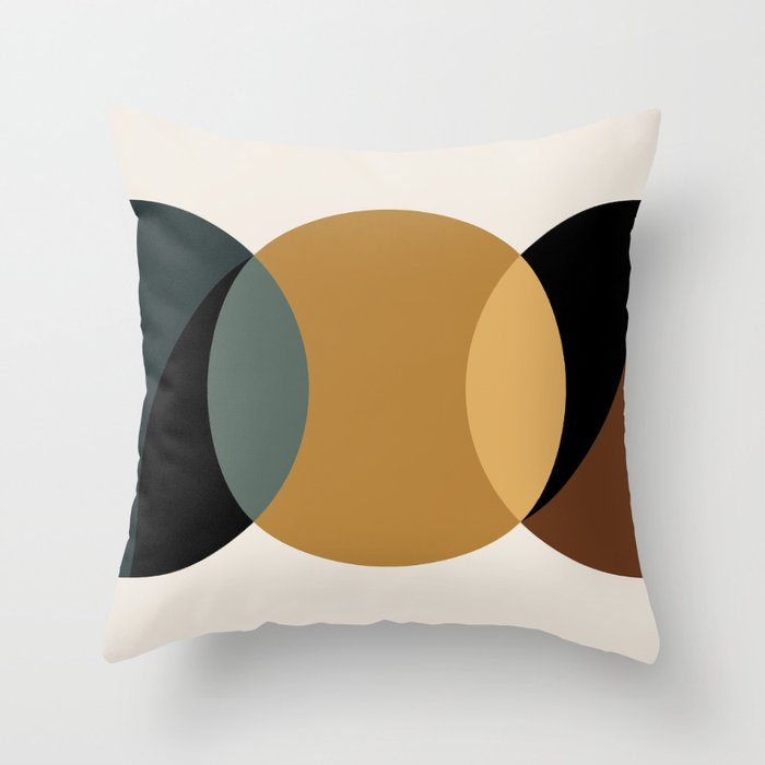 Geometric Harmony III Throw Pillow Gallery Image 1
