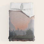 Yosemite Valley Sunrise Pretty Pink Comforter Gallery Image 6