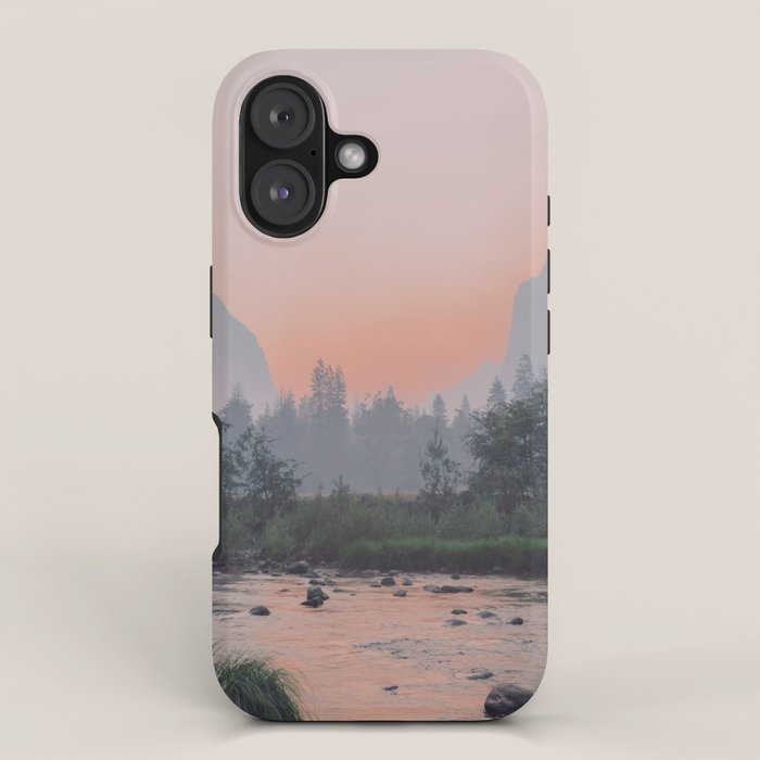 Yosemite Valley Sunrise Pretty Pink iPhone Case Gallery Image 1