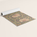 William Morris Vintage Pimpernel Bullrush Russet Minor Yoga Mat Gallery Image 2