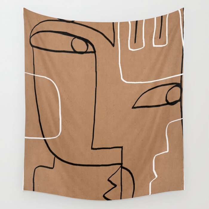 Abstract line art 40 Wall Tapestry Gallery Image 1