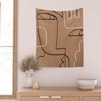 Abstract line art 40 Wall Tapestry Gallery Image 2